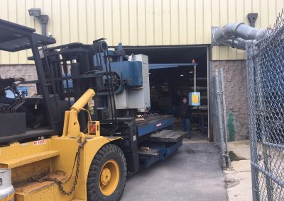 Installing a 34,000 lbs Matsuura Vertical Machining Center